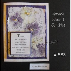 Nature's Stains & Scribbles Greeting Cards - SS3